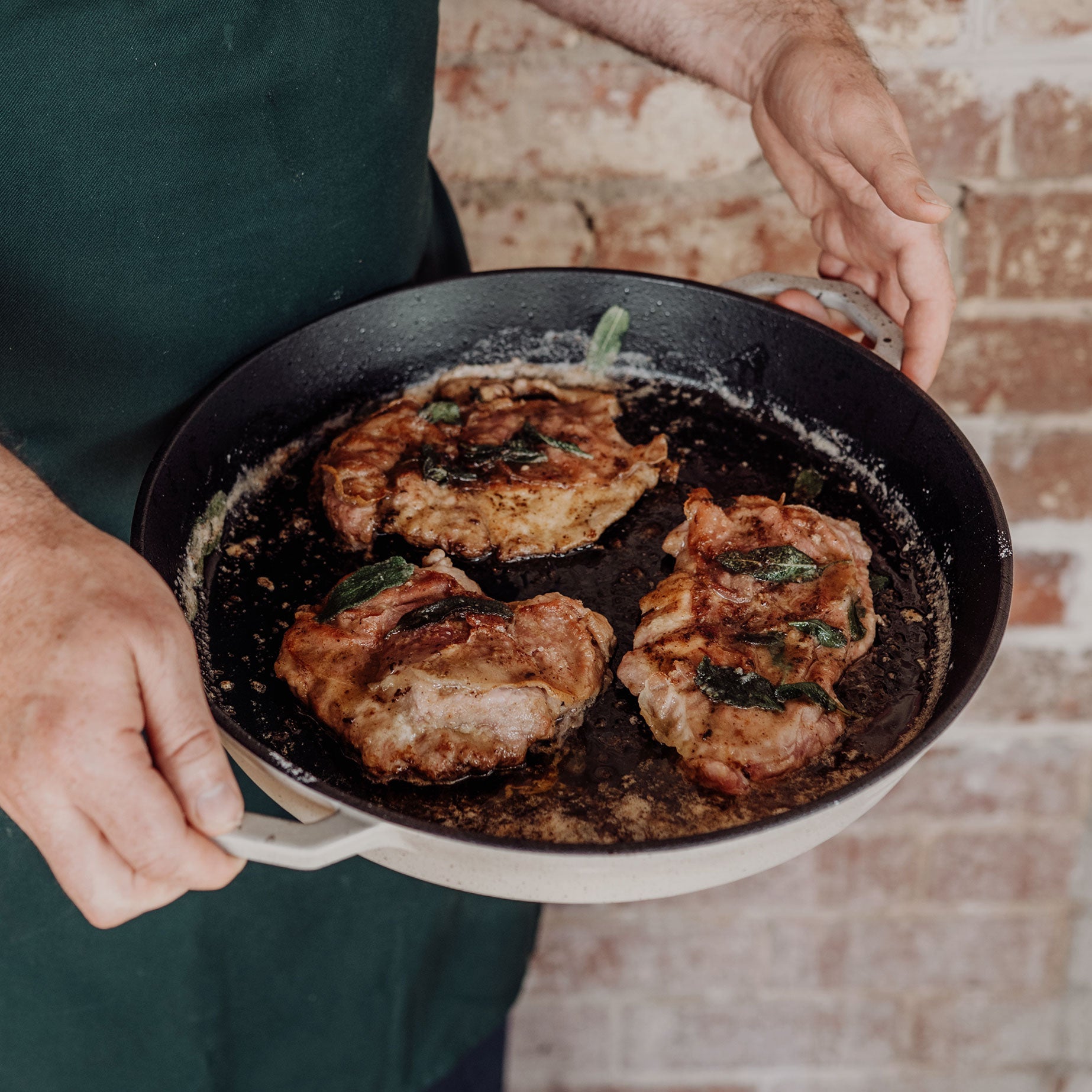 36cm Salt Stone Satin Enamel Grande Legacy Pan