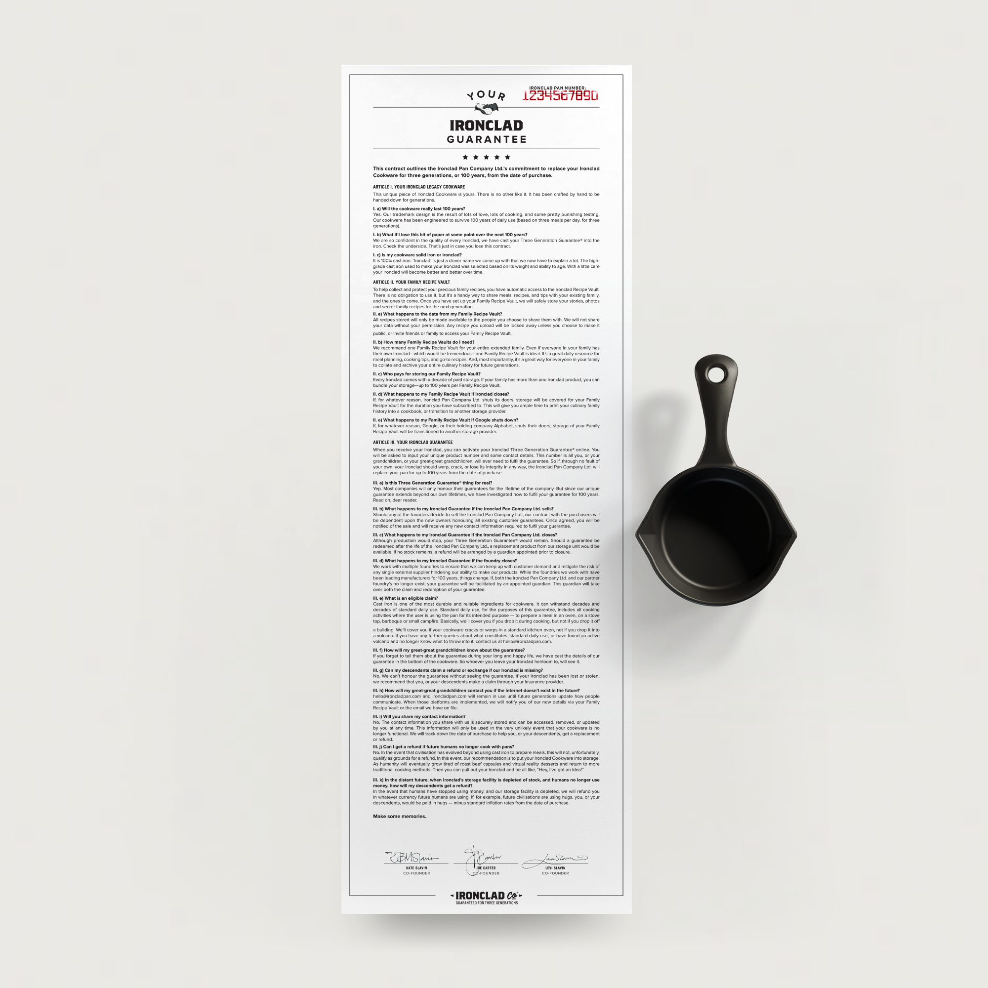 The Ironclad Jr. 10cm Seasoned Cast Iron Pan