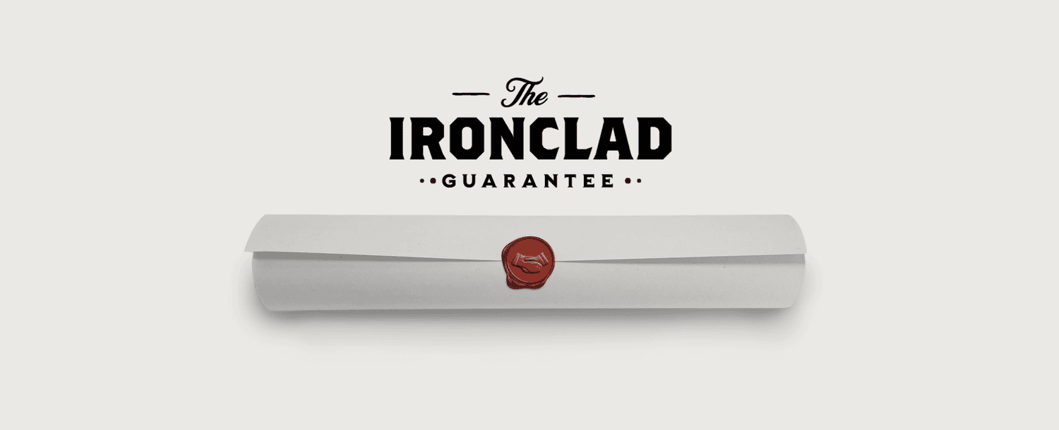 Ironclad Guarantee Banner