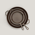 Load image into Gallery viewer, Legacy Set by Ironclad Co., Three Handmade Cast Iron Skillets
