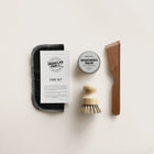 The Cast Iron Care Kit. Handcrafted Spatula, Balm, Brush, Cloth