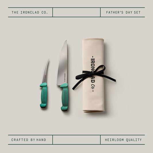 Father’s Day Knife Set by Ironclad Co. Eco-Friendly Ghost Knives & Knife Roll