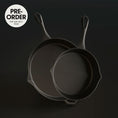 Load image into Gallery viewer, The Legacy Bundle by Ironclad Co. Handcrafted 28cm/20cm Cast Iron Pans
