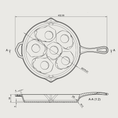 Load image into Gallery viewer, The Nesting Bundle by Ironclad Co. 36cm/28cm/20cm Cast Iron Pans
