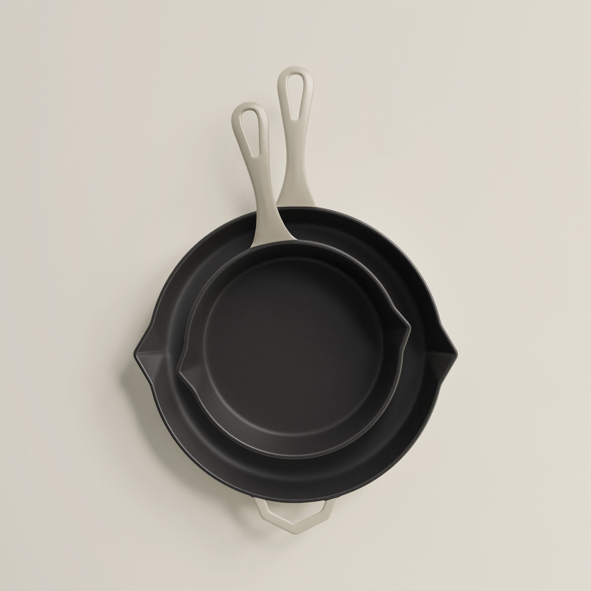 Satin Enamel Legacy Bundle 28cm and 20cm Cast Iron Pans
