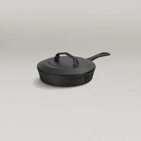 20cm Antique Black Satin Enamel Lil Legacy Pan & Lid