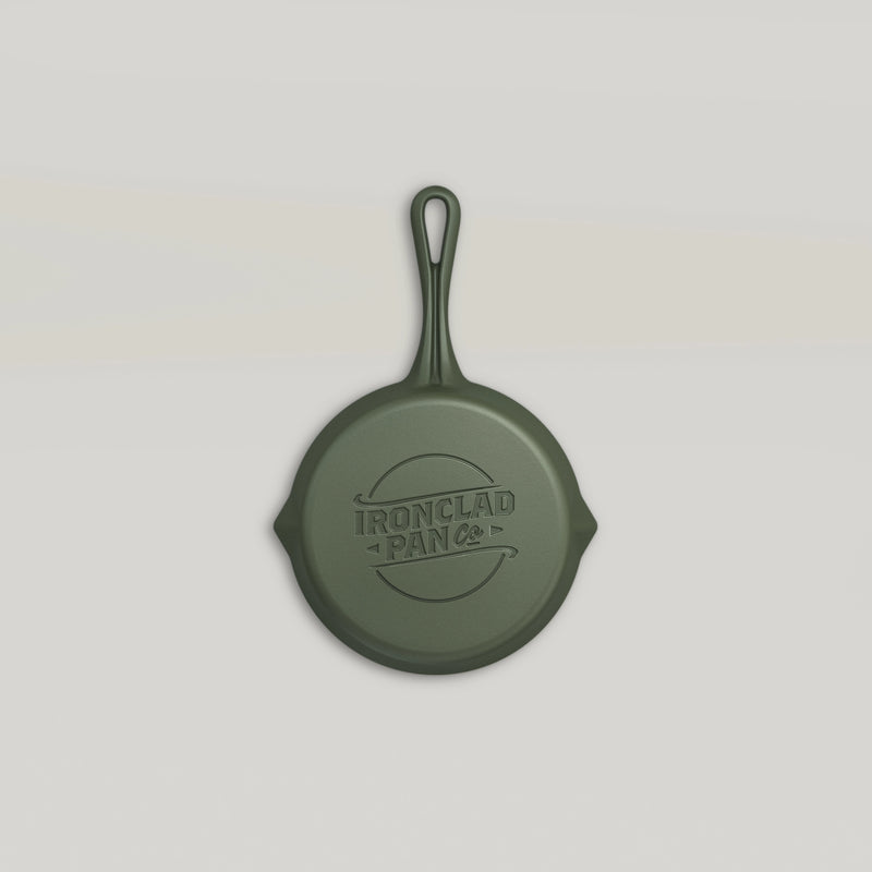 20cm Olive Leaf Satin Enamel Lil Legacy Pan & Serving Lid