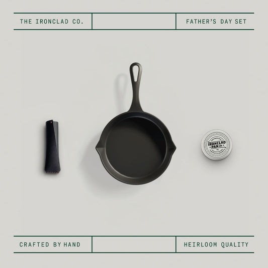 Father's Day Lil Legacy Set by Ironclad Co. 20cm Lil Legacy Pan, Balm & Pan Snug