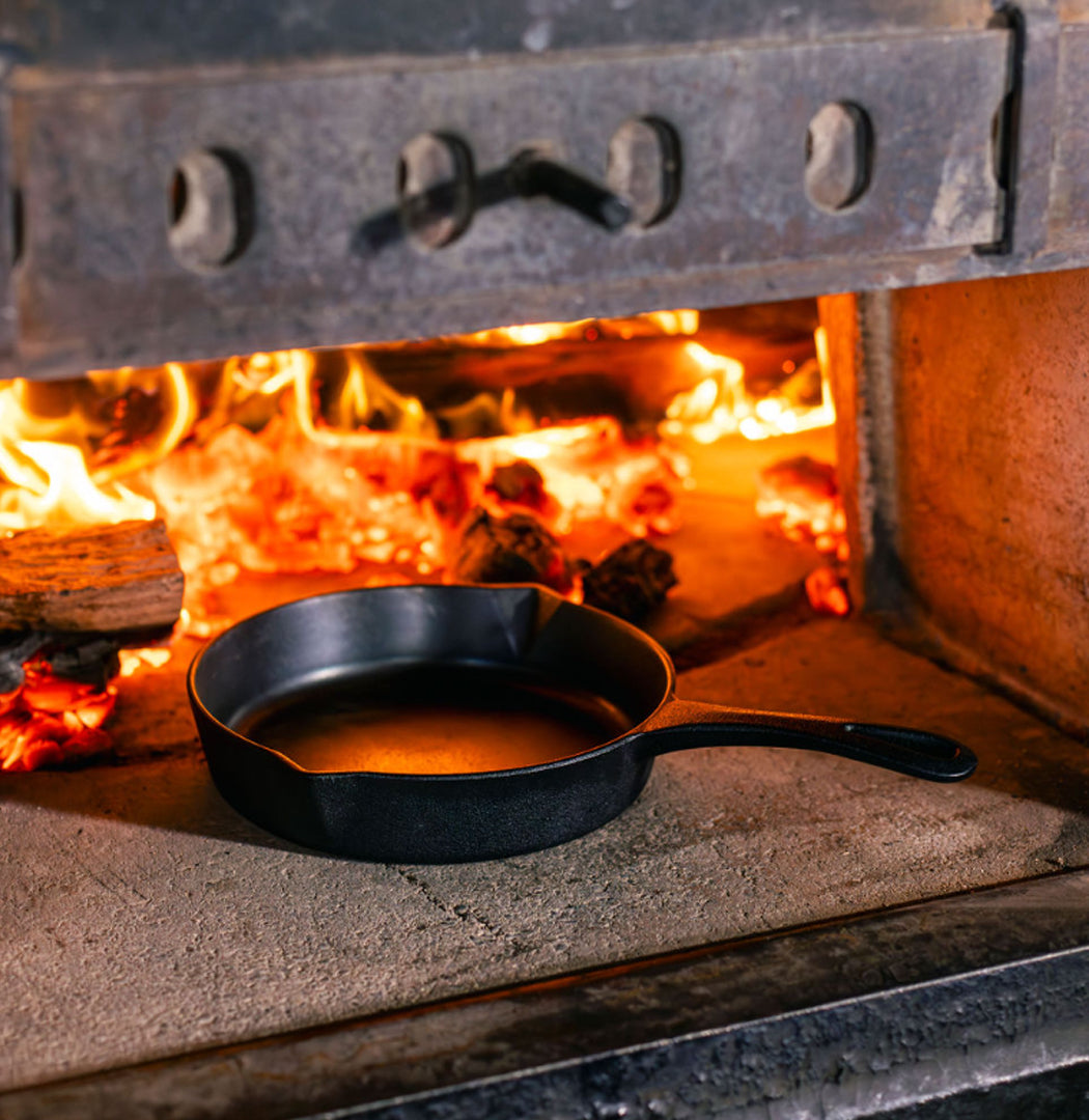 The Lil Grande Bundle by Ironclad Co. Handcrafted 36cm/20cm Cast Iron Pan Set