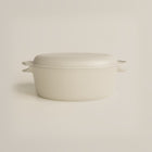 Old Dutch | 4.5L Satin Enamel Cast Iron Double Dutch Oven | Salt Stone