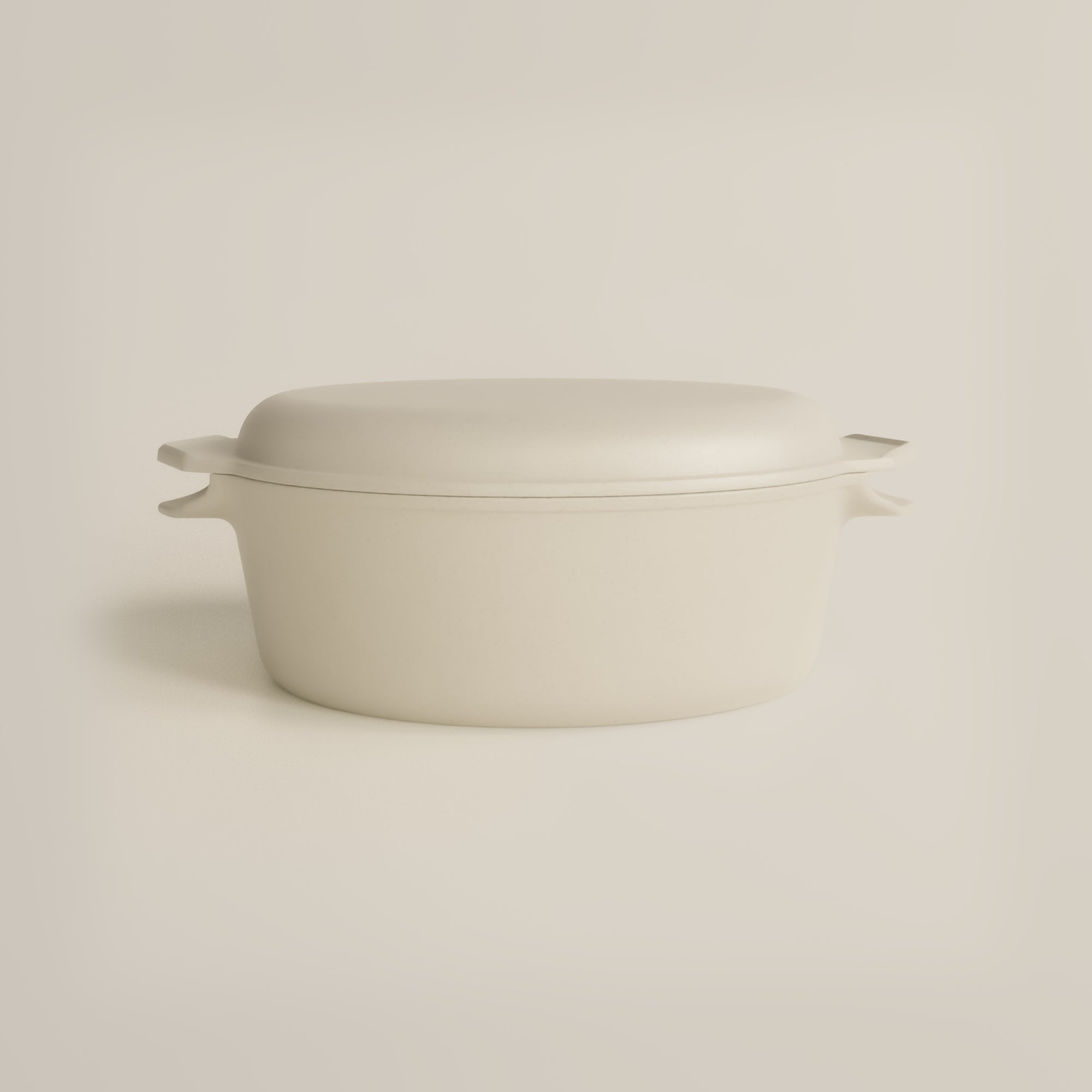 Old Dutch | 4.5L Satin Enamel Cast Iron Double Dutch Oven | Salt Stone