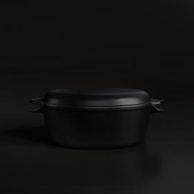 4.5L Antique Black Satin Enamel Old Dutch