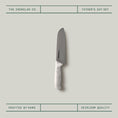 Load image into Gallery viewer, Father’s Day Wool Knife Set with Santoku & Boning Knives in a Canvas Roll
