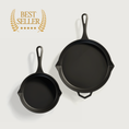 Load image into Gallery viewer, The Legacy Bundle by Ironclad Co. Handcrafted 28cm/20cm Cast Iron Pans
