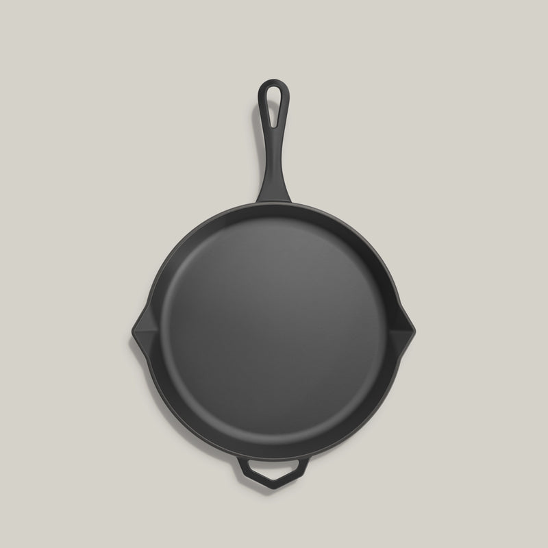 28cm Antique Black Satin Enamel Legacy Pan
