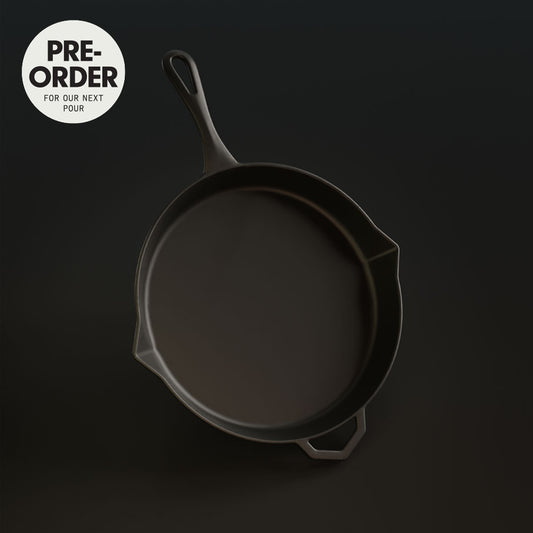 The Legacy Pan by Ironclad Co. Handcrafted 28cm Cast Iron Pan