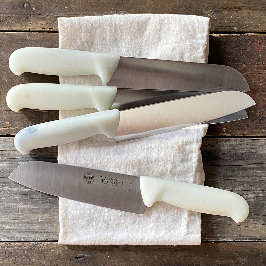 The Wool Santoku Knife. Handcrafted 18cm Wool Fibre Santoku Knife